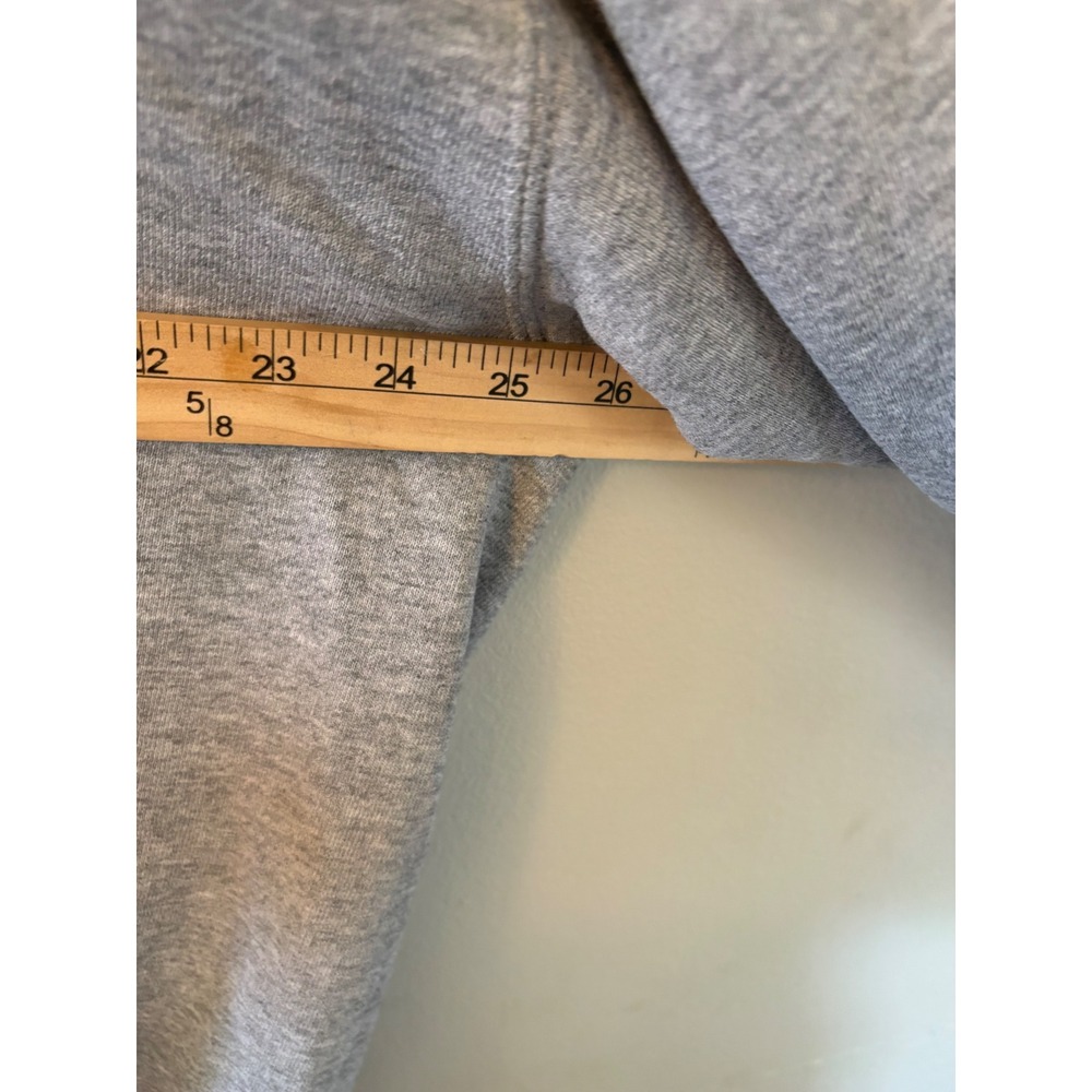 Vintage Nike Athletics Hoodie XL Gray Purple Made in USA Distressed 90s Swoosh - Picture 6 of 10